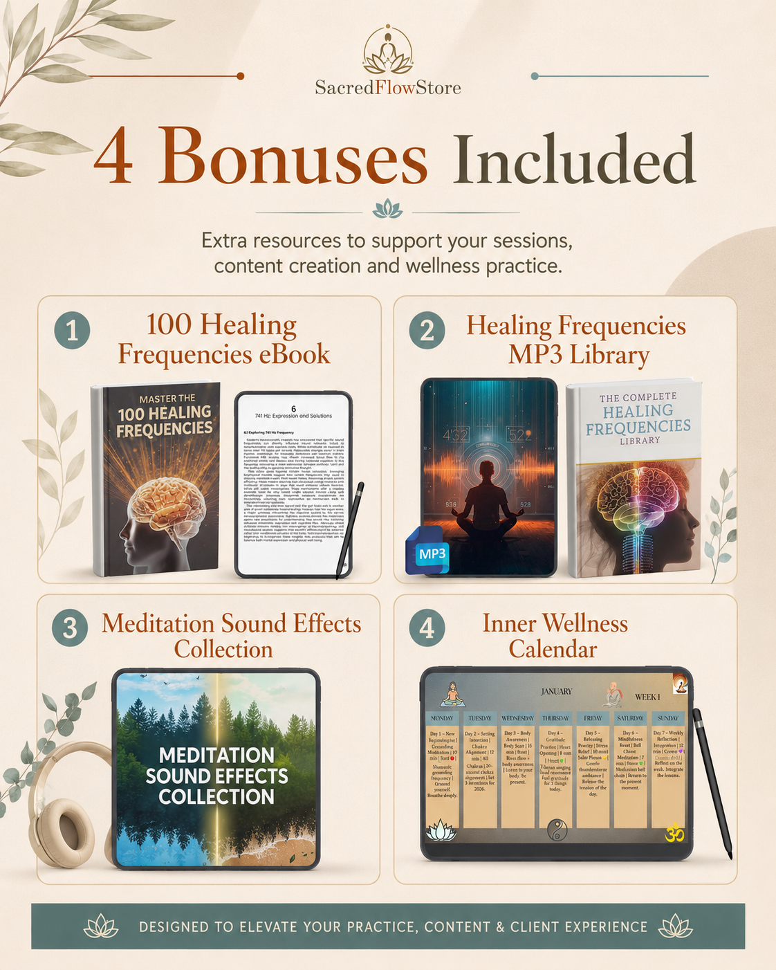 The Sacred Wellness Library: 2,400 Meditation Scripts